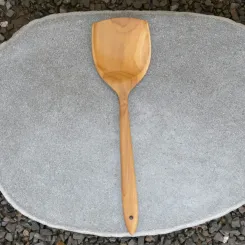 Holzspachtel, aus Teakholz, 34 cm L 